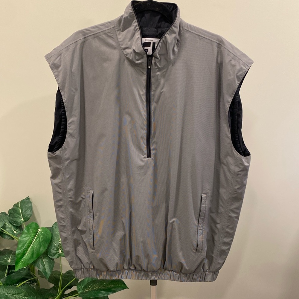 FootJoy DryJoys Tour Collection Gray 1/4 Zip Golf Vest